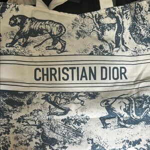 Dior Blue and White Toile de Jouy Bag